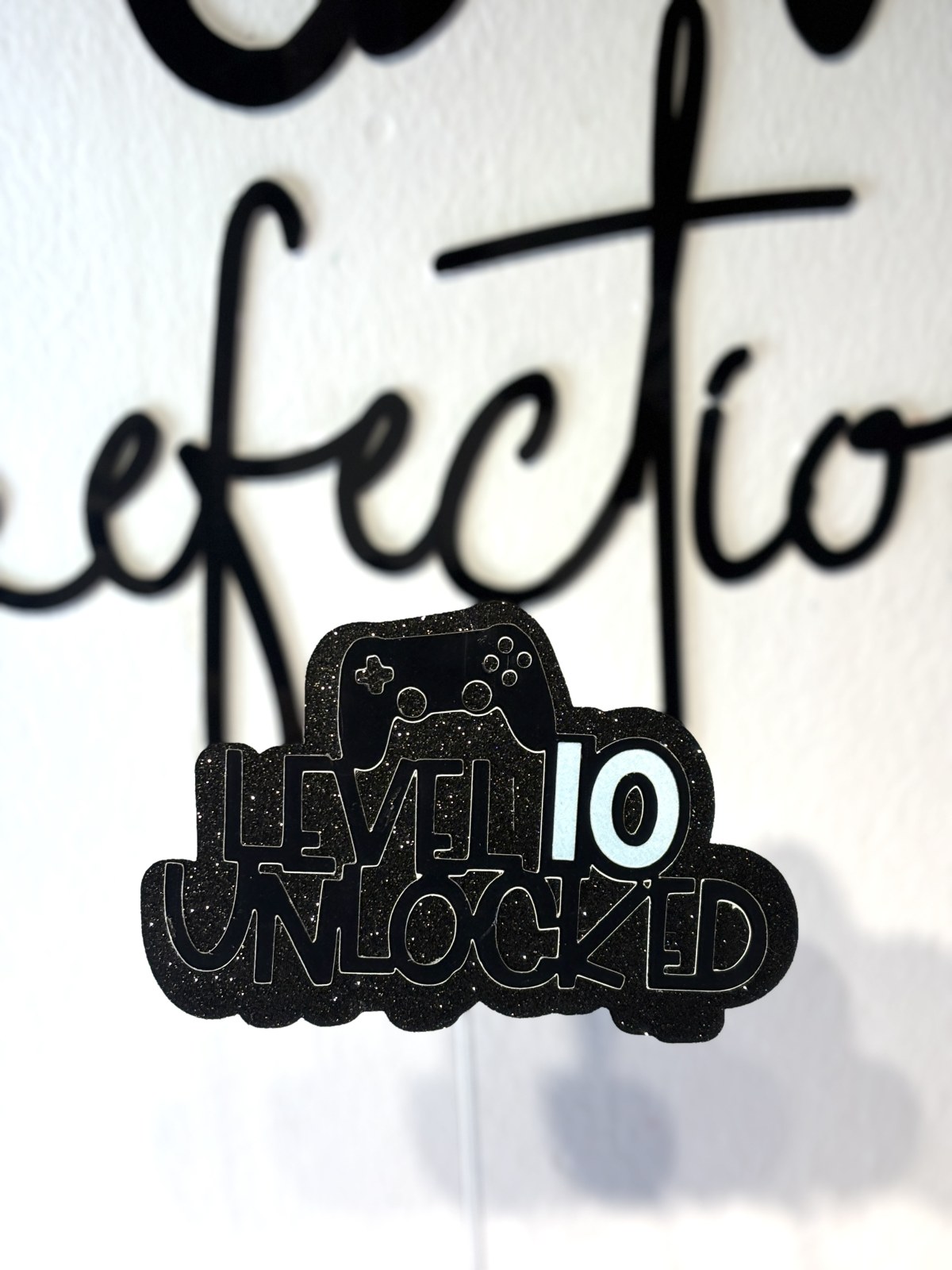 Level Up Unlocked Cake Topper