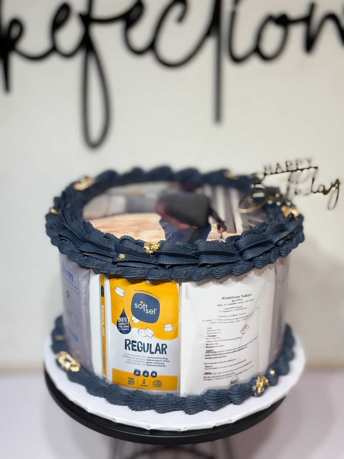 Custom Photo Wrap Cake