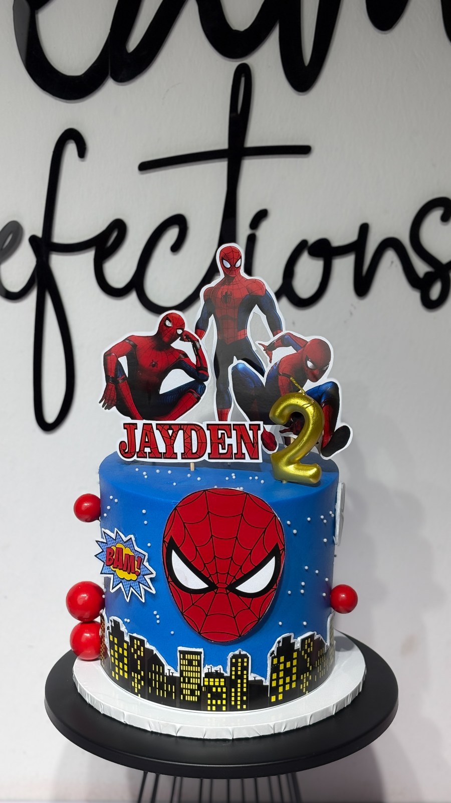 Spider-Man Character Cake