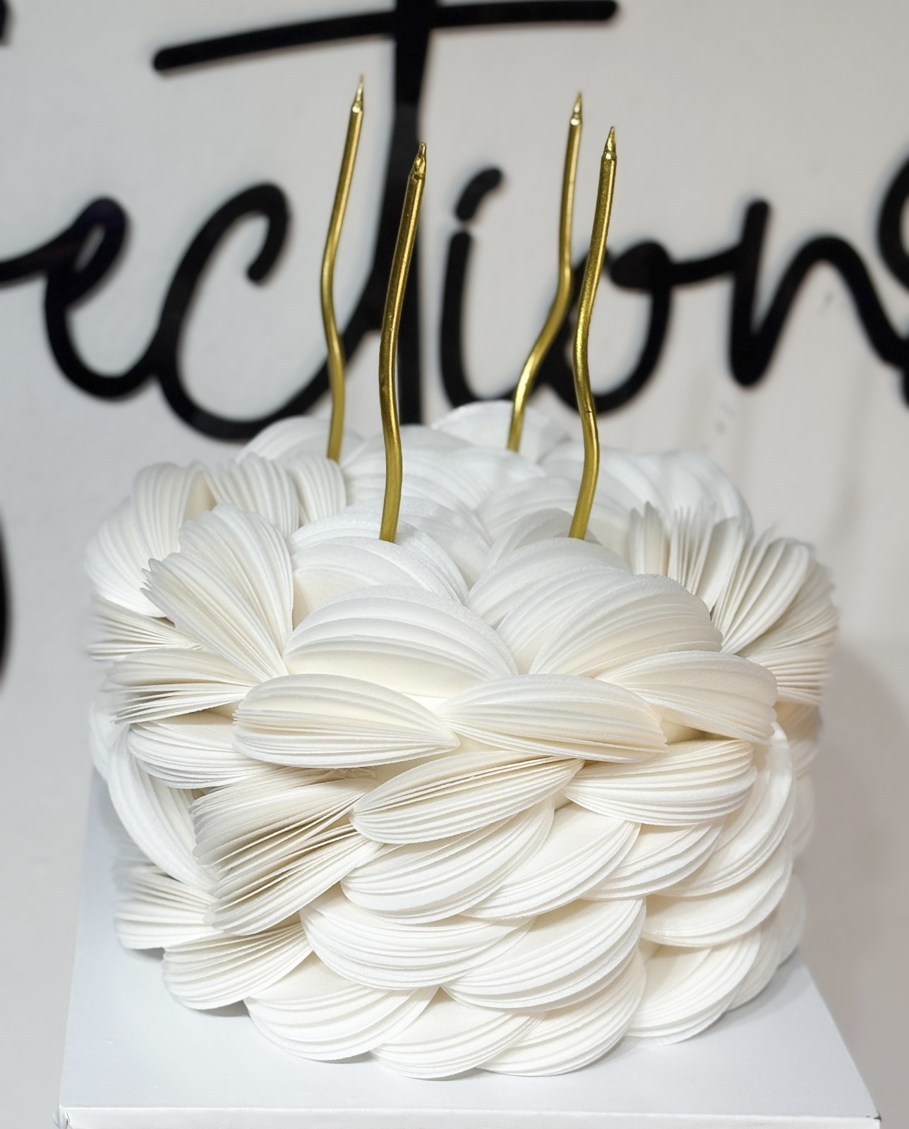 Folded Wafer Paper Cake