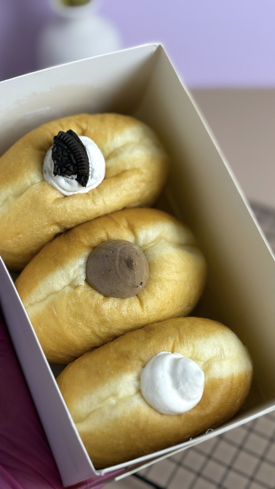 plain filled donut