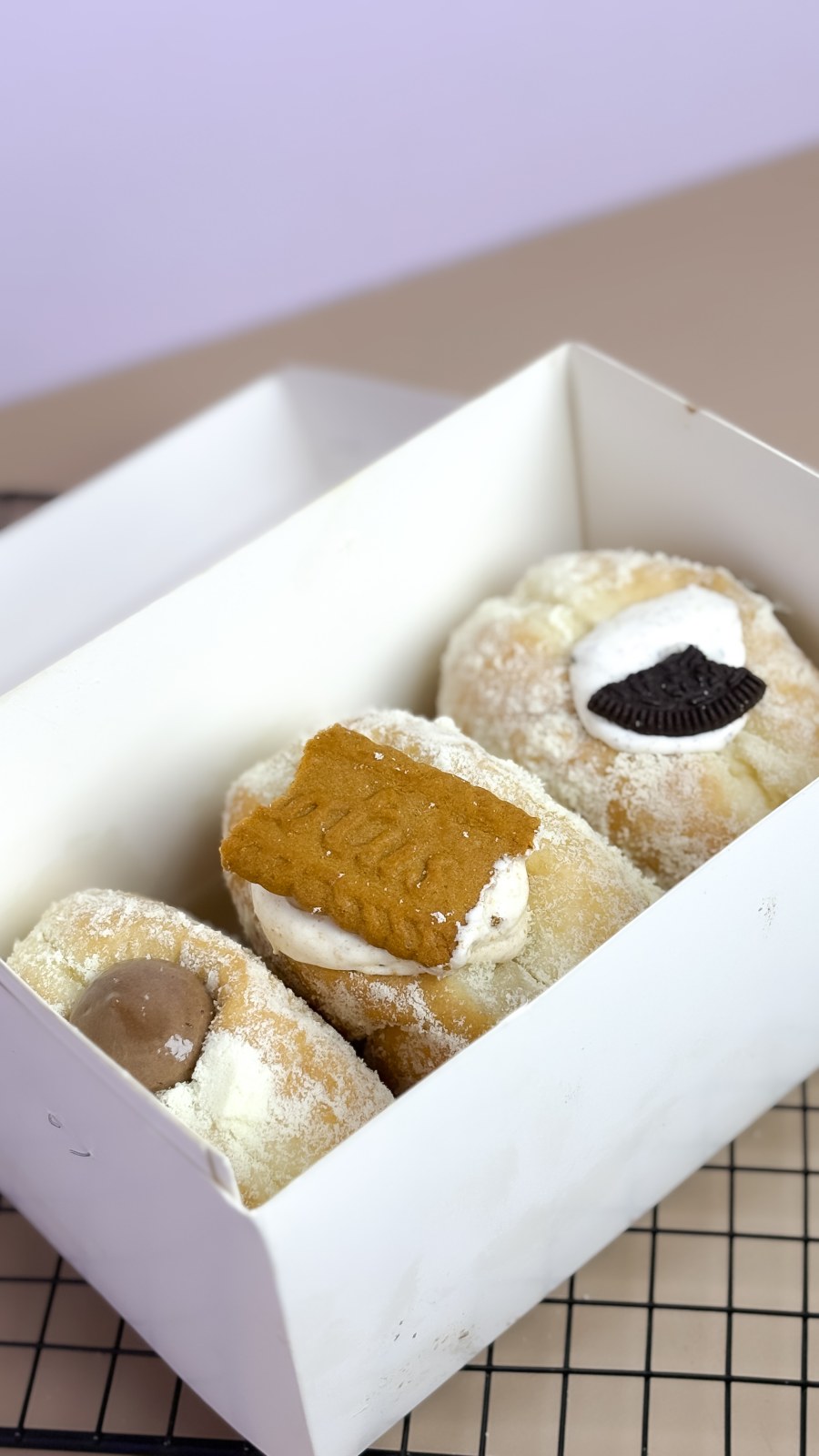 milky filled donuts