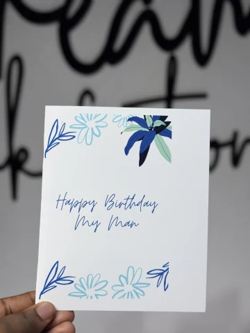 The Blank Canvas birthday Card