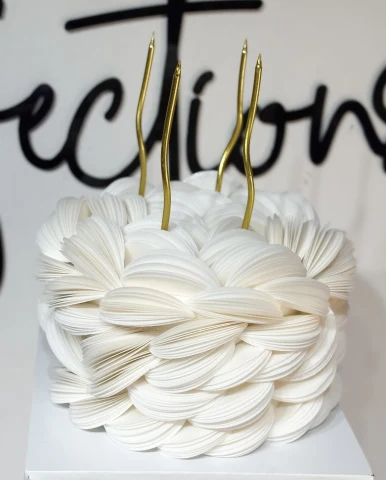 Folded Wafer Paper Cake