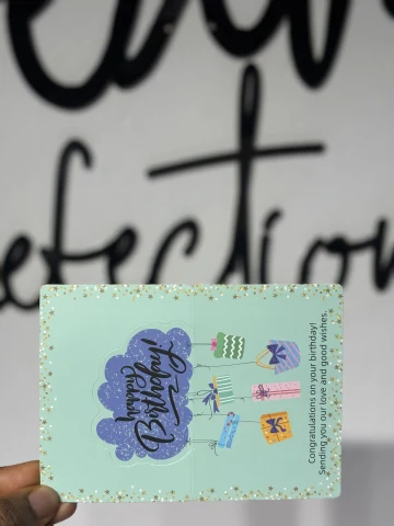 Mini Plain Birthday Card